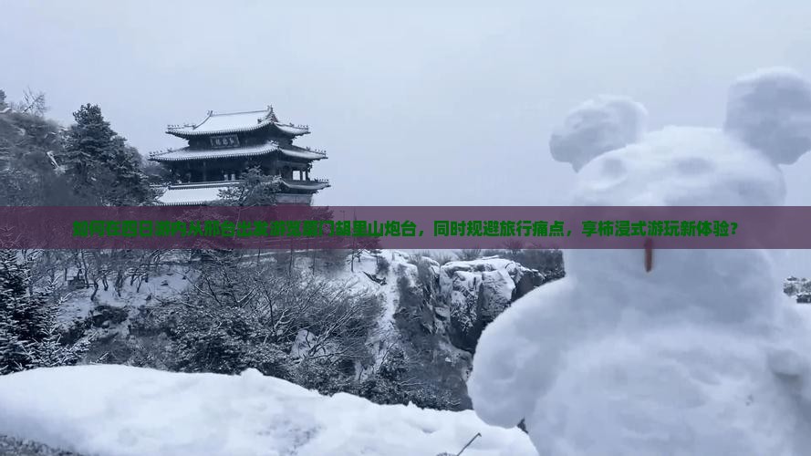 如何在四日游内从邢台出发游览厦门胡里山炮台，同时规避旅行痛点，享柿浸式游玩新体验？