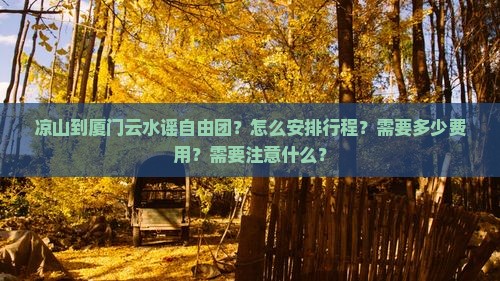 凉山到厦门云水谣自由团？怎么安排行程？需要多少费用？需要注意什么？