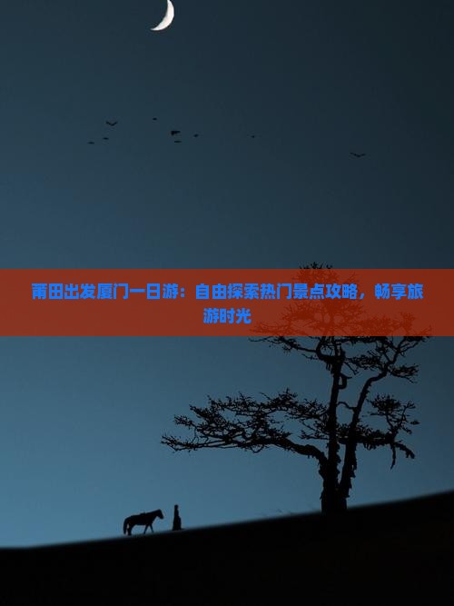 莆田出发厦门一日游：自由探索热门景点攻略，畅享旅游时光