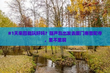 #1天来回能玩好吗？葫芦岛出发去厦门南普陀寺，累不累啊
