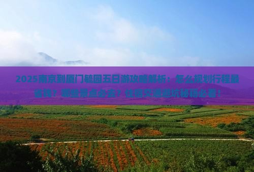 南京到厦门毓园五日游