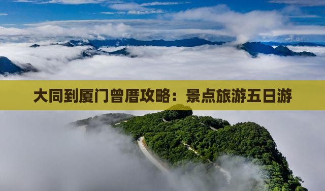 大同到厦门曾厝埯五日游