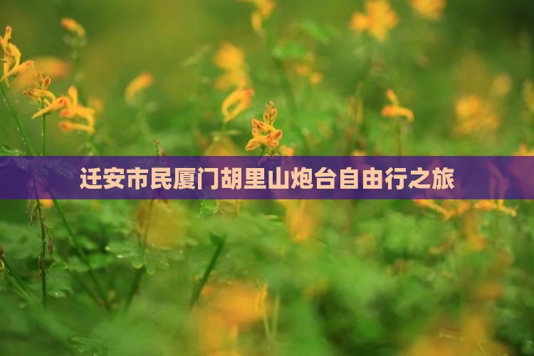 迁安市民厦门胡里山炮台自由行之旅