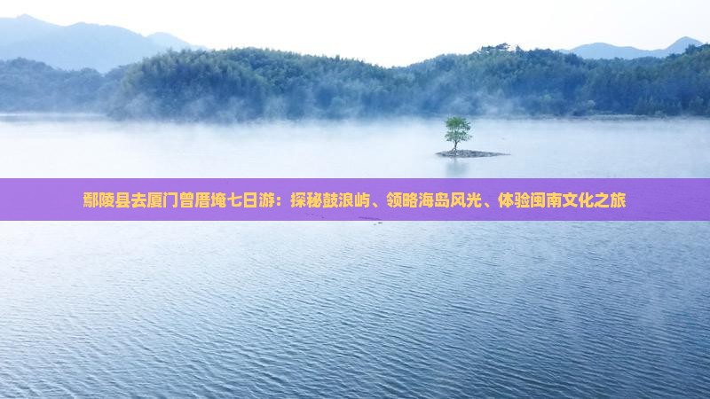 鄢陵县去厦门曾厝埯七日游：探秘鼓浪屿、领略海岛风光、体验闽南文化之旅