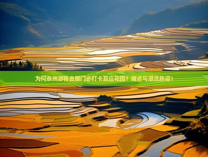 为何泰州游客去厦门必打卡菽庄花园？痛点与潮流热词！