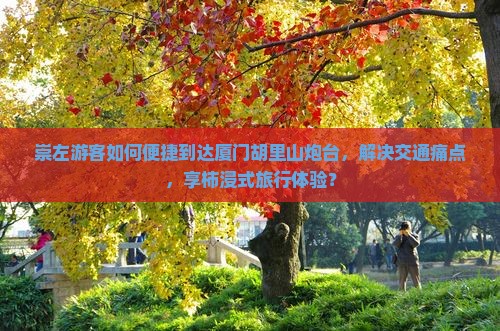 崇左游客如何便捷到达厦门胡里山炮台，解决交通痛点，享柿浸式旅行体验？