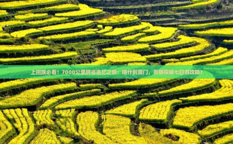 上班族必看！7000公里跨省追忆之旅：喀什到厦门，贵楼探秘七日游攻略？