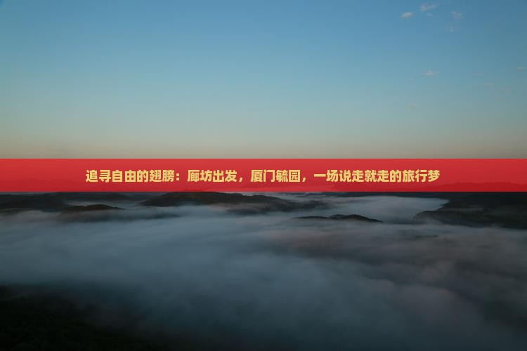 追寻自由的翅膀：廊坊出发，厦门毓园，一场说走就走的旅行梦