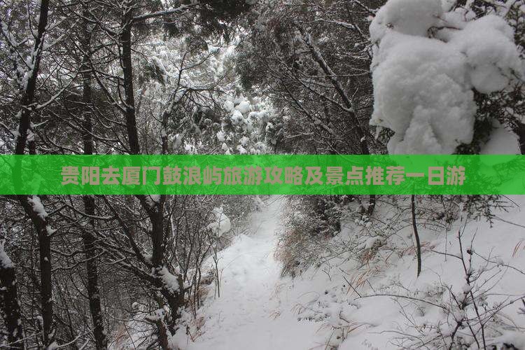 贵阳去厦门鼓浪屿一日