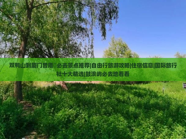双鸭山到厦门曾厝垵必去景点推荐|自由行旅游攻略|住宿信息|国际旅行社十大精选|鼓浪屿必去地看看