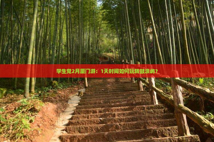 学生党2月厦门游：1天时间如何玩转鼓浪屿？