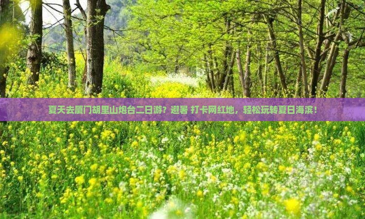夏天去厦门胡里山炮台二日游？避暑+打卡网红地，轻松玩转夏日海滨！