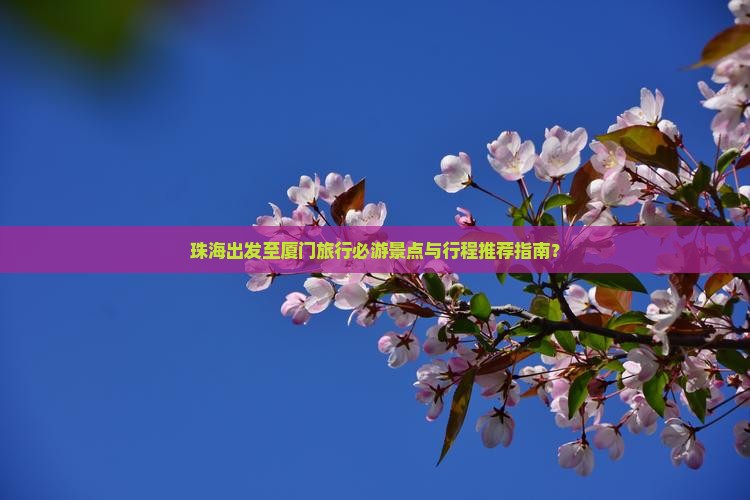 珠海出发至厦门旅行必游景点与行程推荐指南？