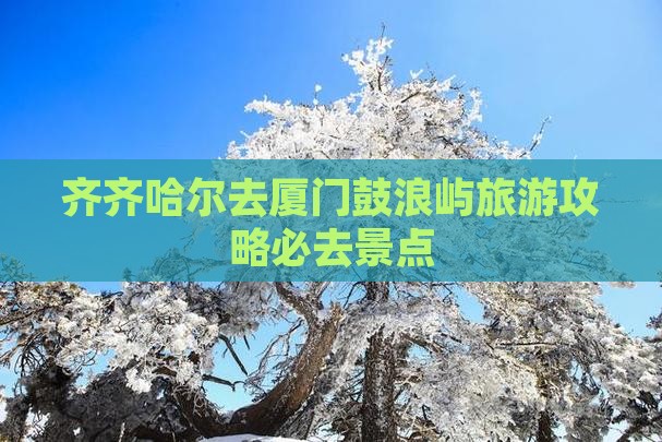 齐齐哈尔去厦门鼓浪屿必去地