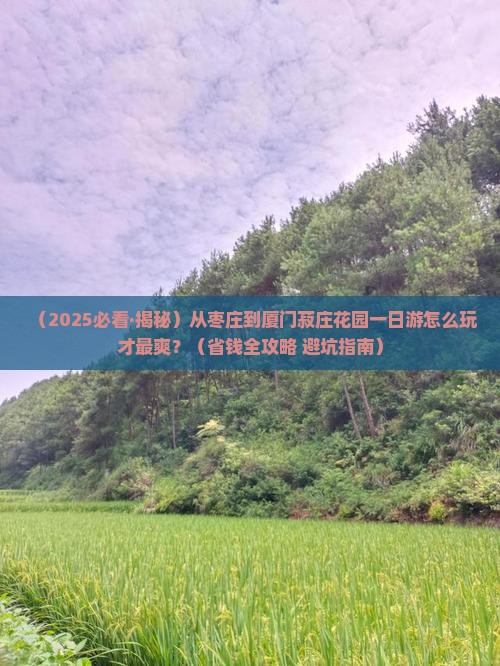 枣庄到厦门菽庄花园一日