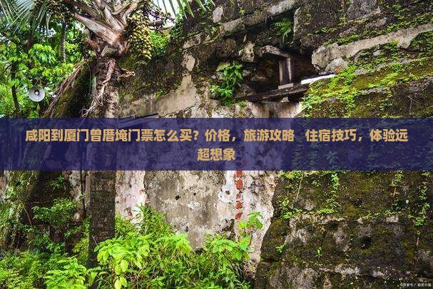 咸阳到厦门曾厝埯门票