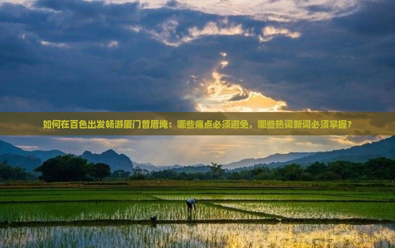 如何在百色出发畅游厦门曾厝埯：哪些痛点必须避免，哪些热词新词必须掌握？
