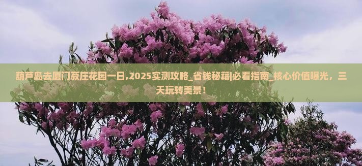 葫芦岛去厦门菽庄花园一日