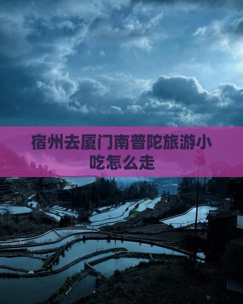 宿州去厦门南普陀旅游小吃