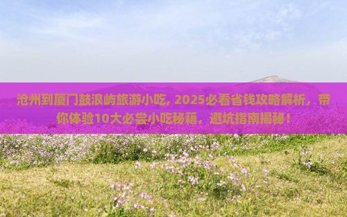 沧州到厦门鼓浪屿旅游小吃