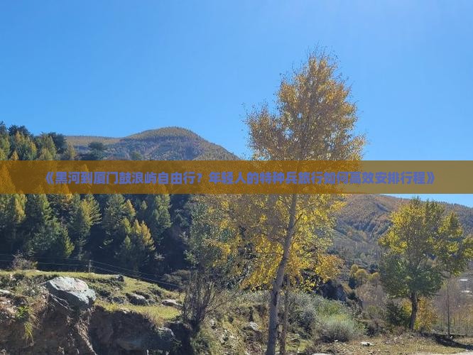 《黑河到厦门鼓浪屿自由行？年轻人的特种兵旅行如何高效安排行程》