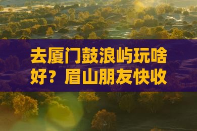眉山去厦门鼓浪屿哪里玩