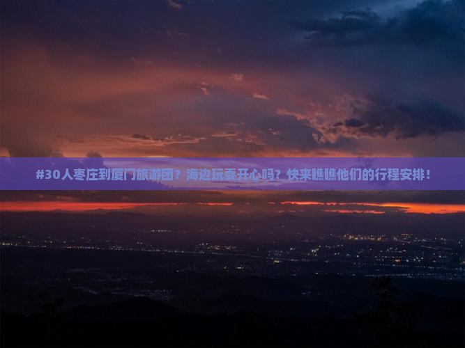 枣庄到厦门曾厝埯大型旅游团