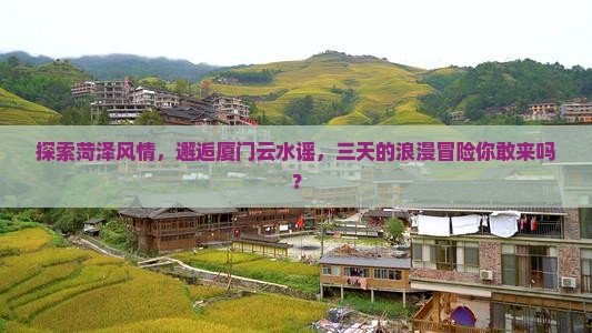 菏泽到厦门云水谣三日游