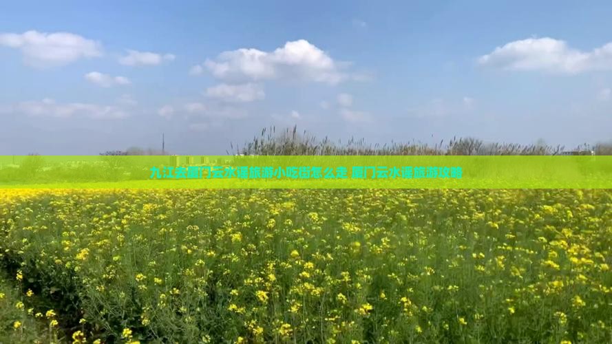 九江去厦门云水谣旅游小吃