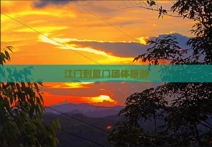 江门到厦门团体旅游