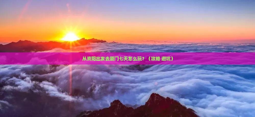 资阳去厦门七日游