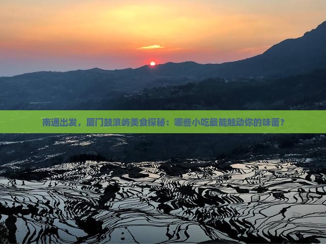 南通去厦门鼓浪屿旅游小吃