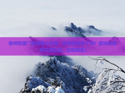 衢州到厦门曾厝埯七日游