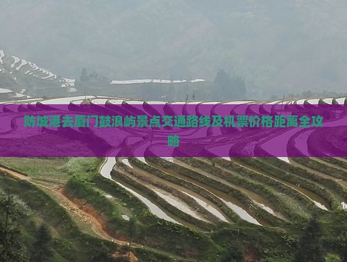 防城港去厦门鼓浪屿景点交通路线及机票价格距离全攻略