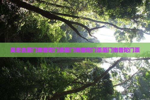 吴忠去厦门南普陀门票