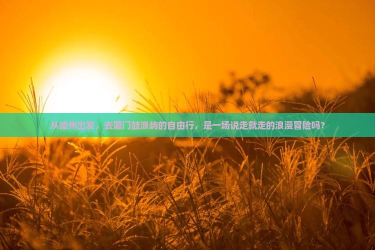 德州到厦门鼓浪屿自由行