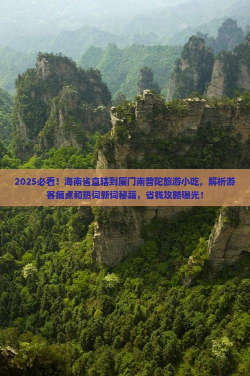 海南省直辖到厦门南普陀旅游小吃