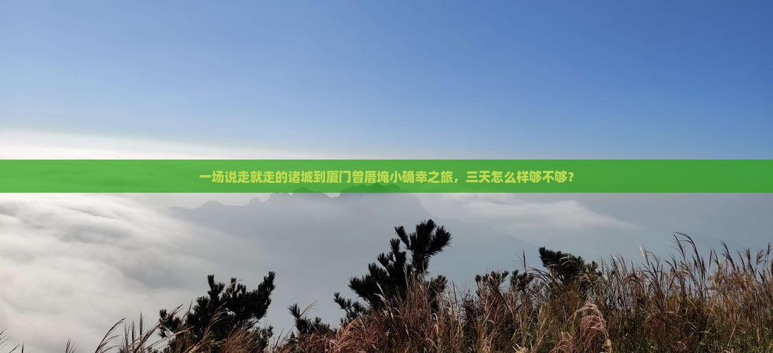 诸城到厦门曾厝埯三日游