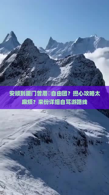 安顺到厦门曾厝埯自由团