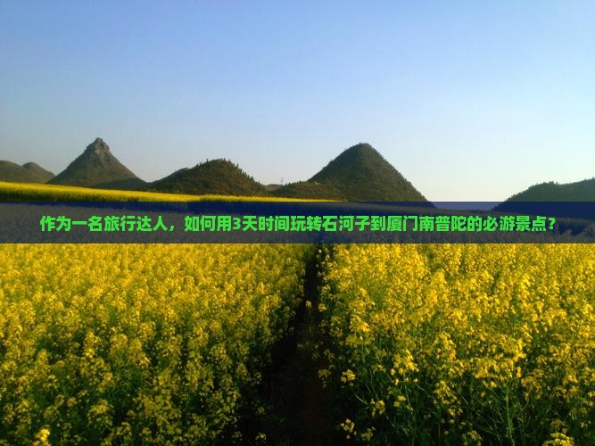 石河子到厦门南普陀哪里玩