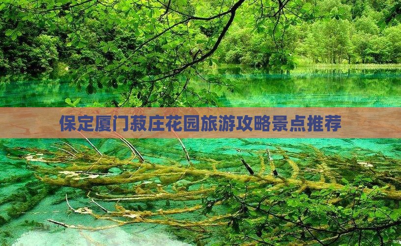 保定到厦门菽庄花园门票