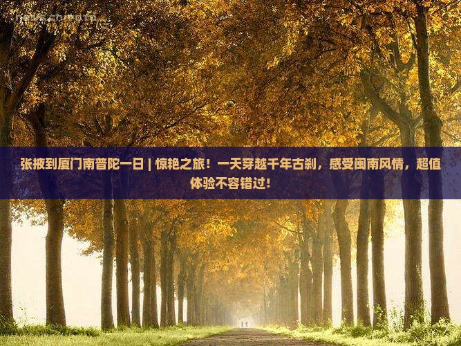 张掖到厦门南普陀一日