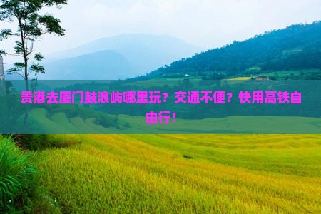贵港去厦门鼓浪屿哪里玩