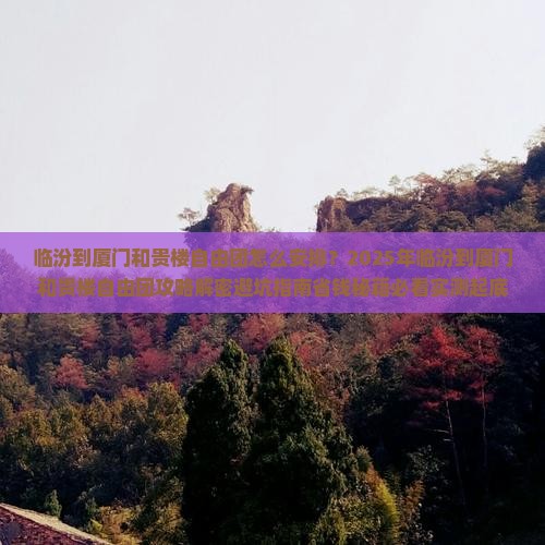 临汾到厦门和贵楼自由团