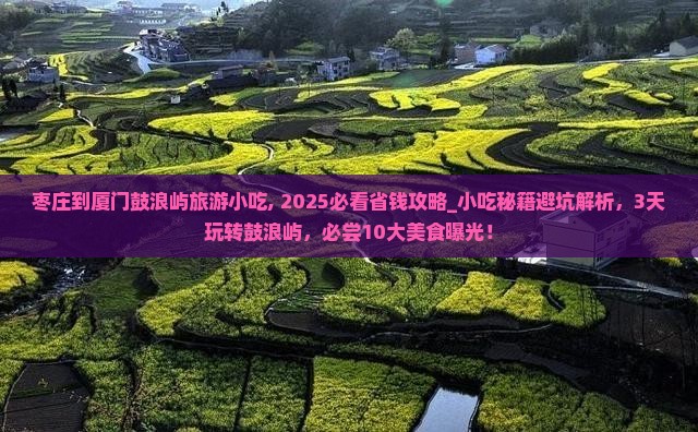 枣庄到厦门鼓浪屿旅游小吃