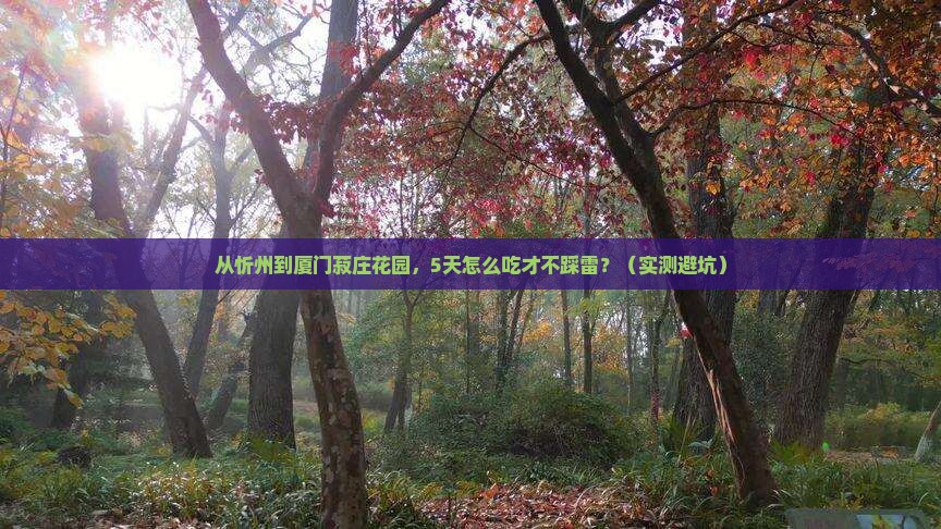 忻州去厦门菽庄花园旅游小吃