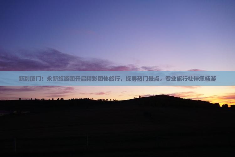 新到厦门!永新旅游团开启精彩团体旅行,探寻热门景点,专业旅行社伴您畅游 新到厦门!永新旅游团开启精彩团体旅行,探寻热门景点,专业旅行社伴您畅游