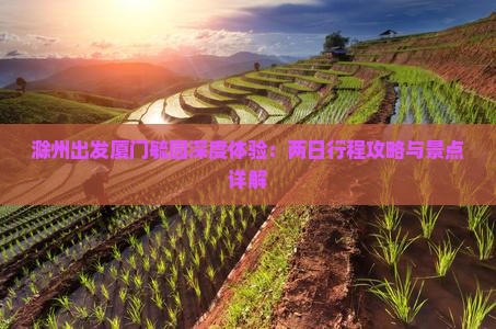 滁州出发厦门毓园深度体验：两日行程攻略与景点详解