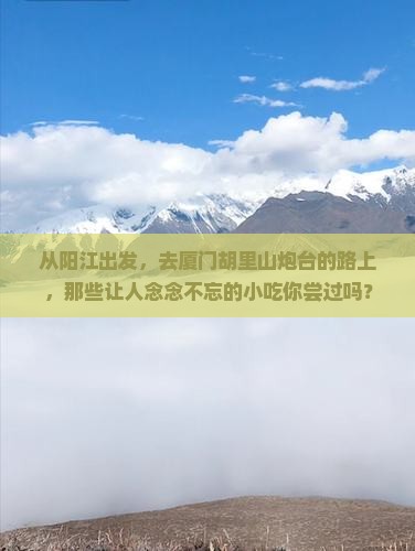 阳江到厦门胡里山炮台旅游小吃