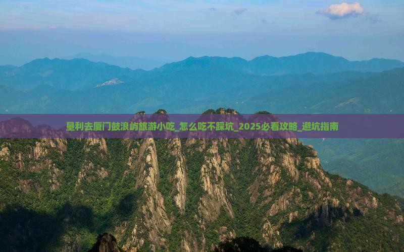 垦利去厦门鼓浪屿旅游小吃